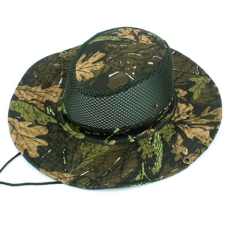 Sombrero tactico estilo safari selva con malla SBR10