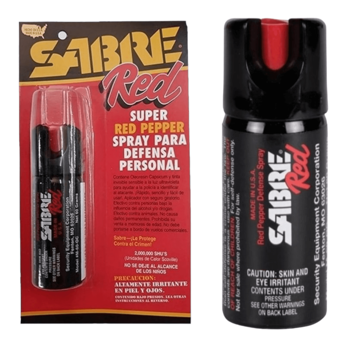 Gas pimienta lacrimógeno Sabre 60ml