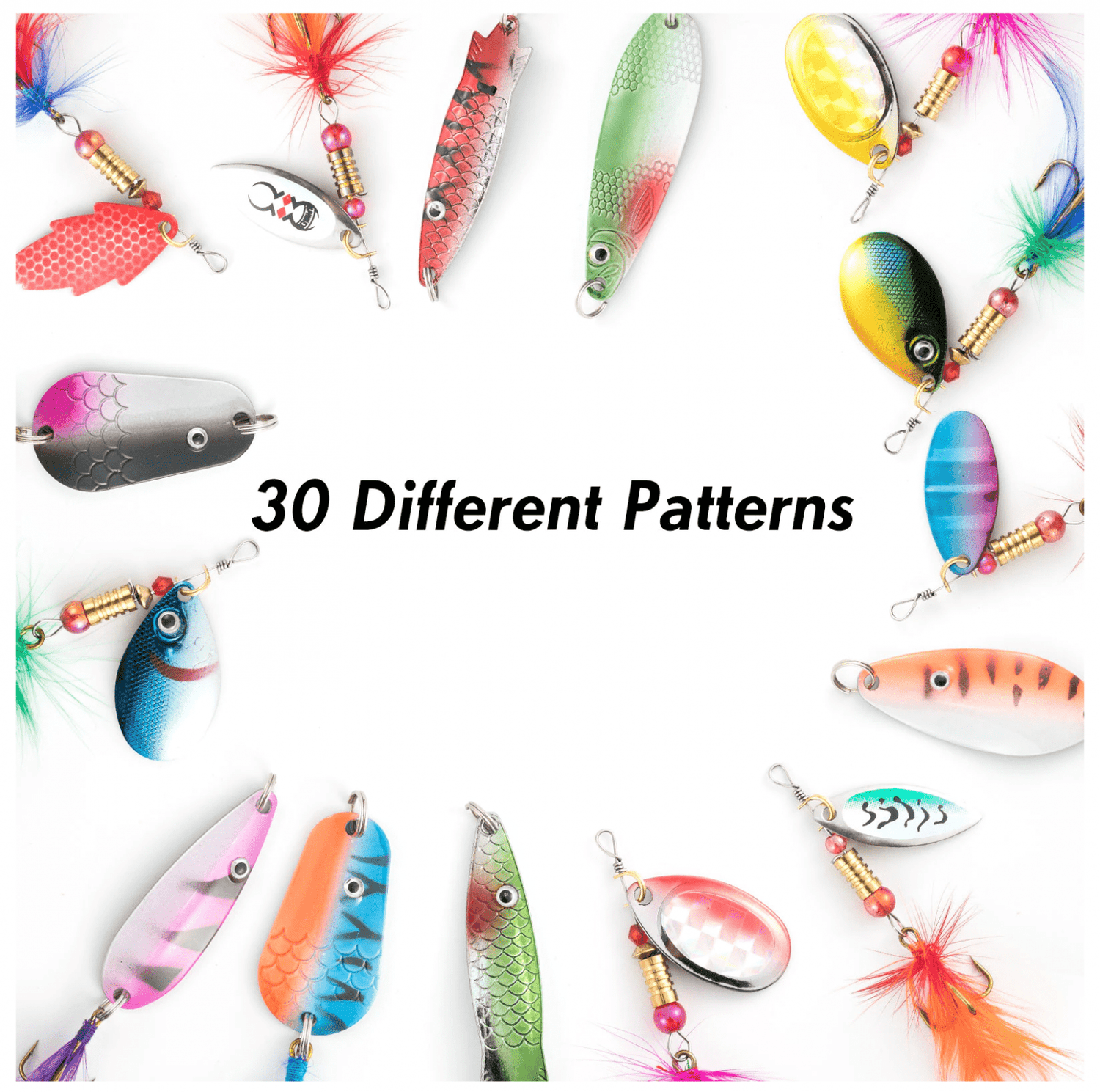 30 Piezas Metal Cebos Pesca Señuelos SÑL1