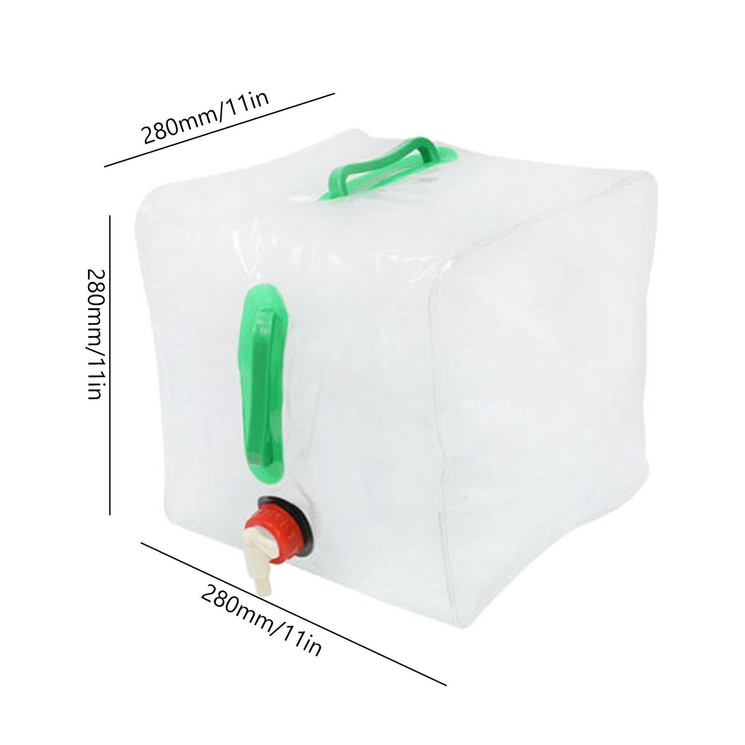 Cubo Contenedor Agua Plegable 20L Portatil TCB6