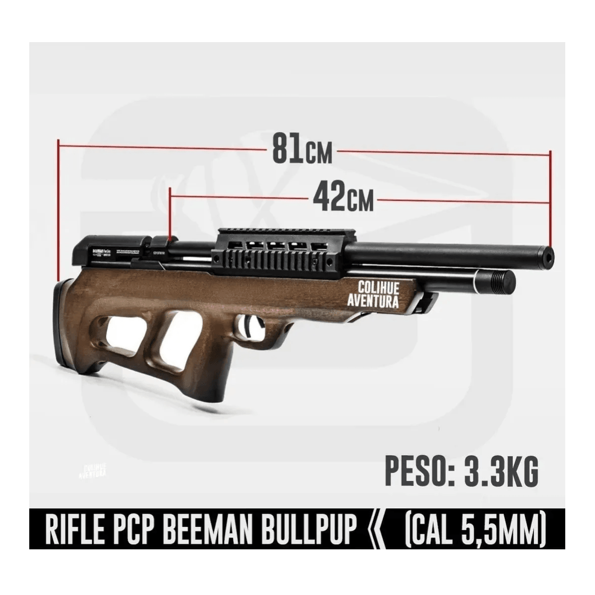 Rifle Pcp Beeman 1358 Bullpup 5,5 Mm Aire Comprimido RF1