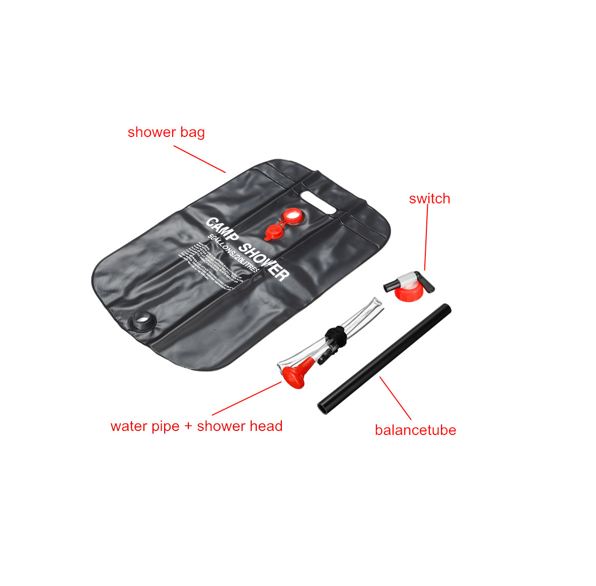 Ducha Shower 20L Portatil Camping DPT1