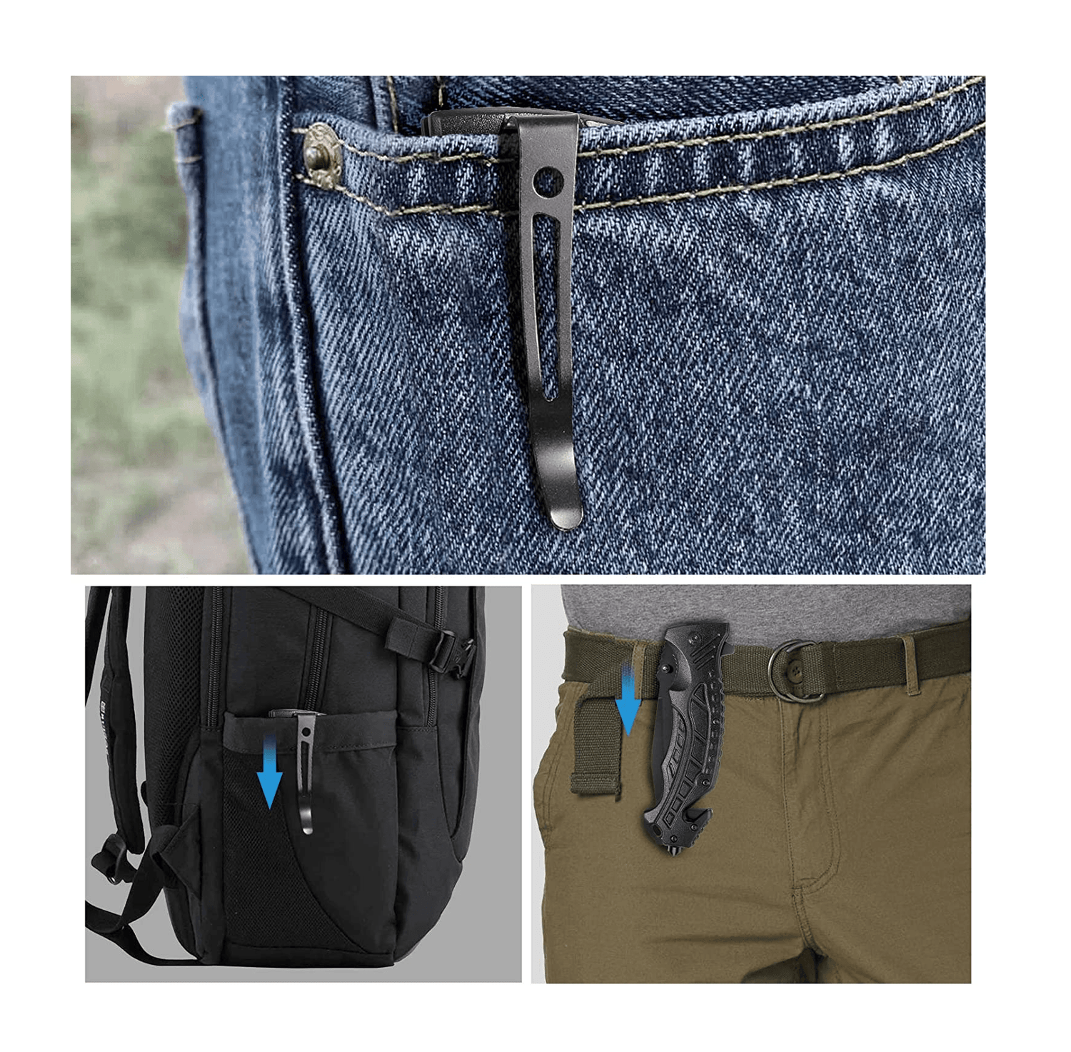 Cuchillo Plegable 5en1 Acero Multiusos CHMP23