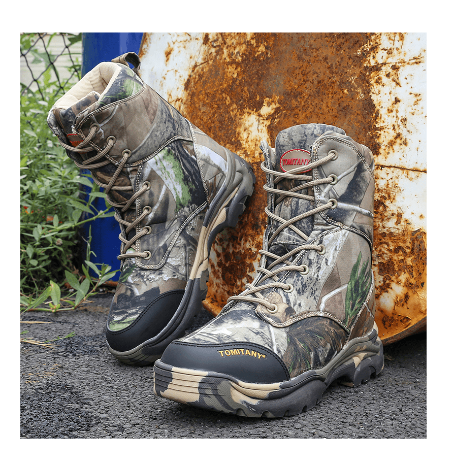 Botas Caña Alta Camuflaje Trekking Senderismo CZ16