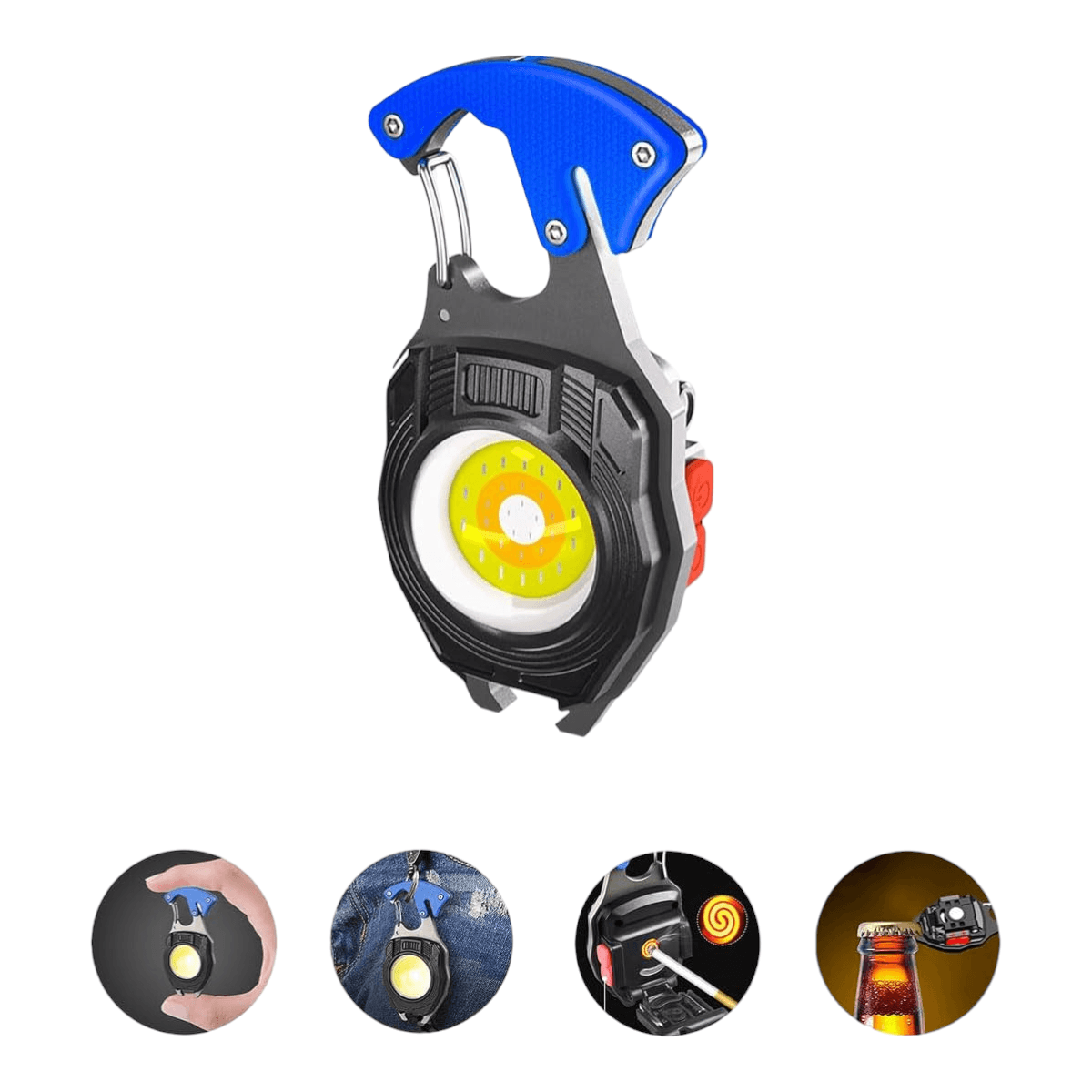 Mini linterna led usb luz 7 modos encendedor colores variados LTL42