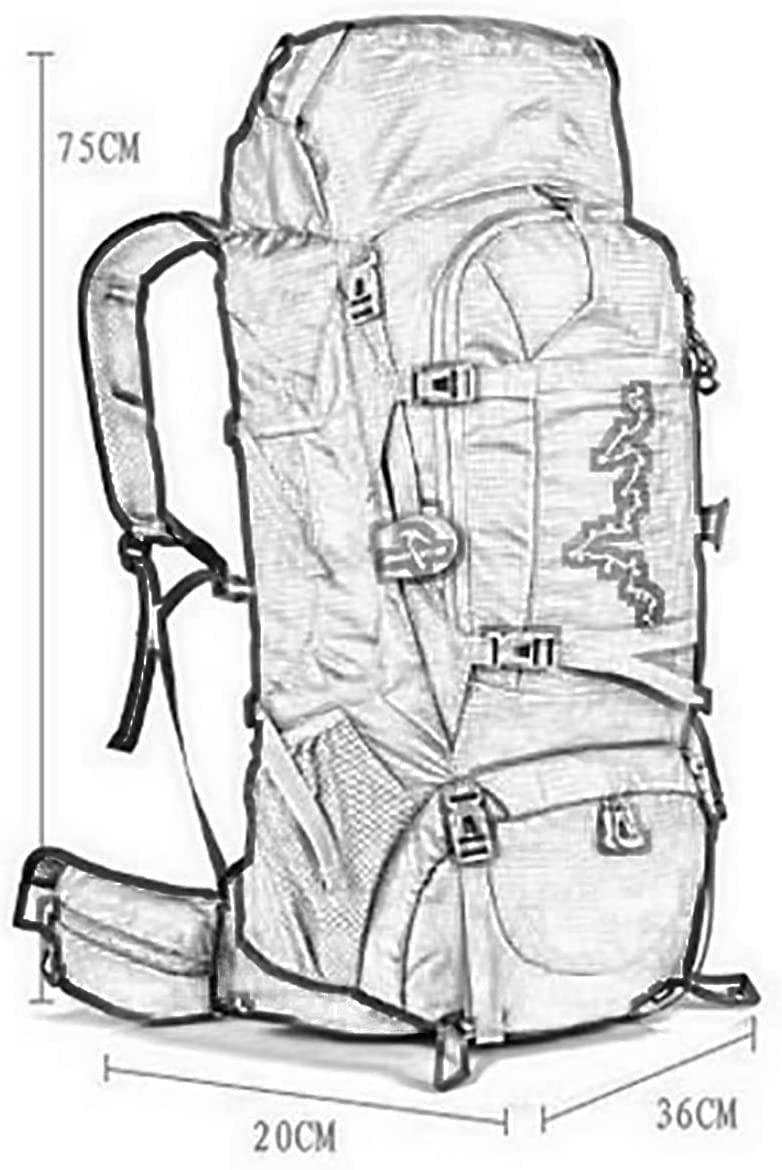 Mochila de camping impermeable de 80 litros M82