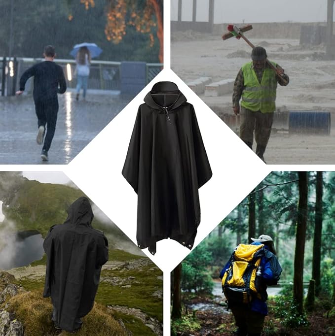Impermeable poncho tactico lluvia IPL1