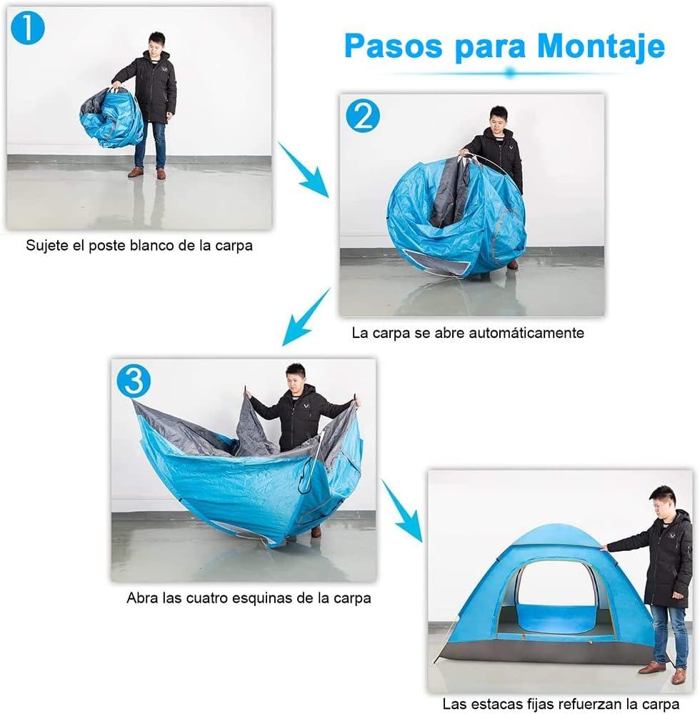 Tienda de Campaña camping para 2-4 Personas Automática TC23