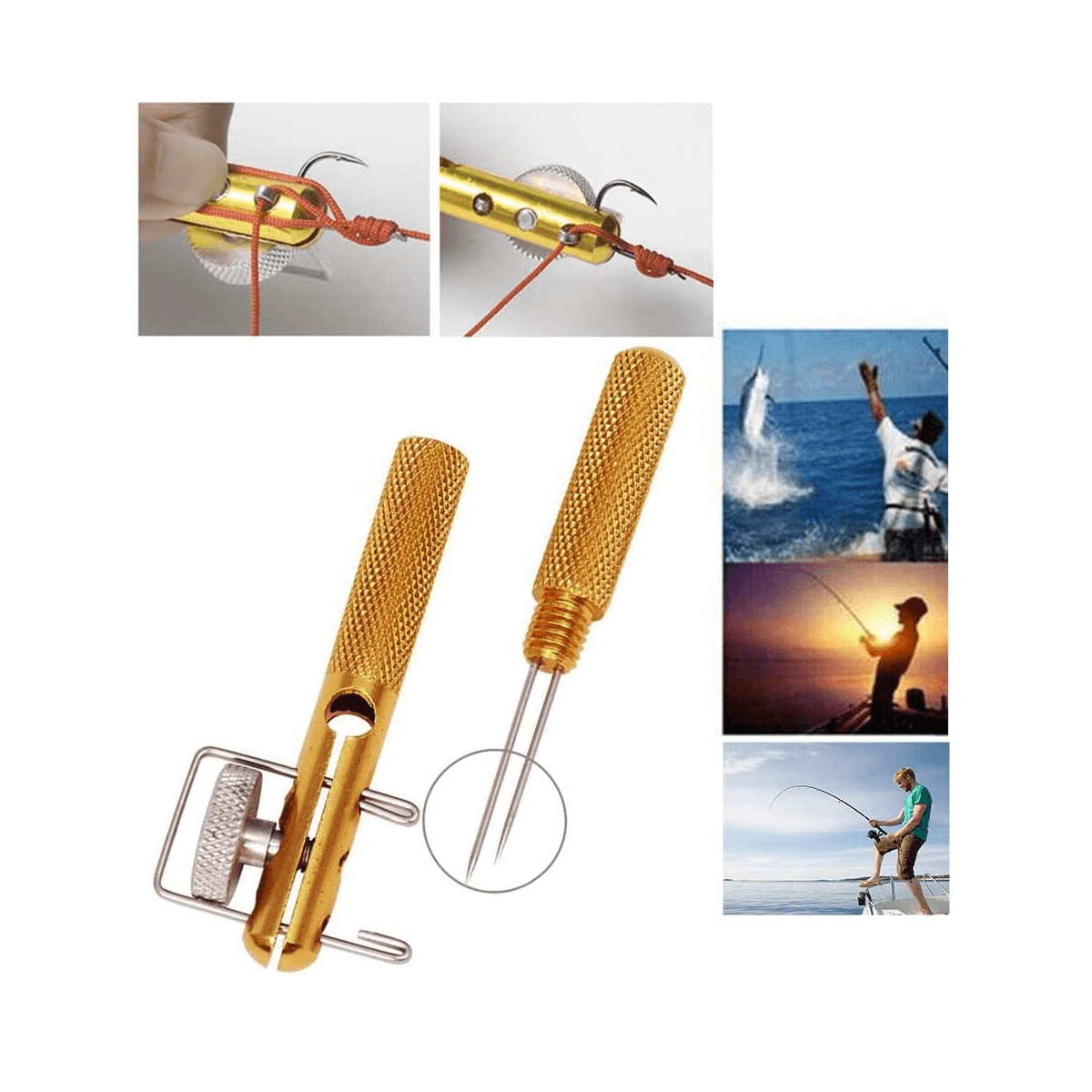 Anudador Anzuelo Linea Pesca Nudos HRR6