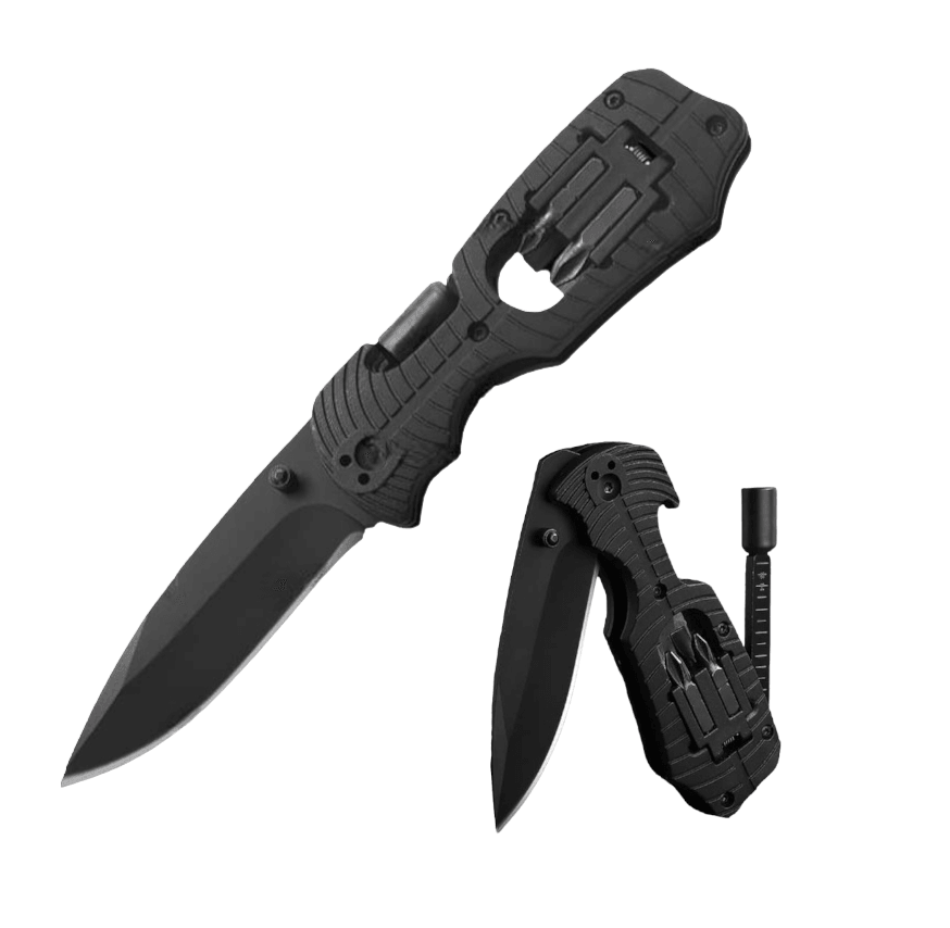 Cuchillo Plegable Multiherramienta Destornillador 4en1 CHMP25