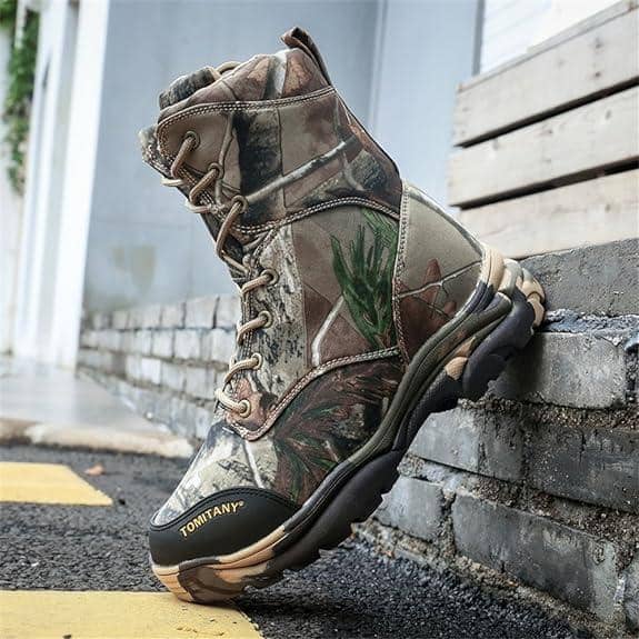 Botas Caña Alta Camuflaje Trekking Senderismo CZ16