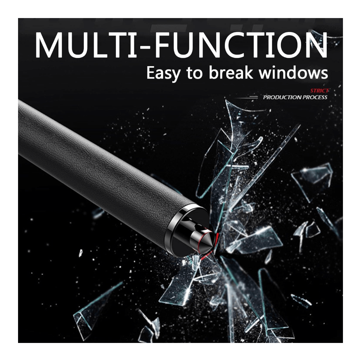 Baston automatico defensa personal rompe vidrios 39 cm BTK6