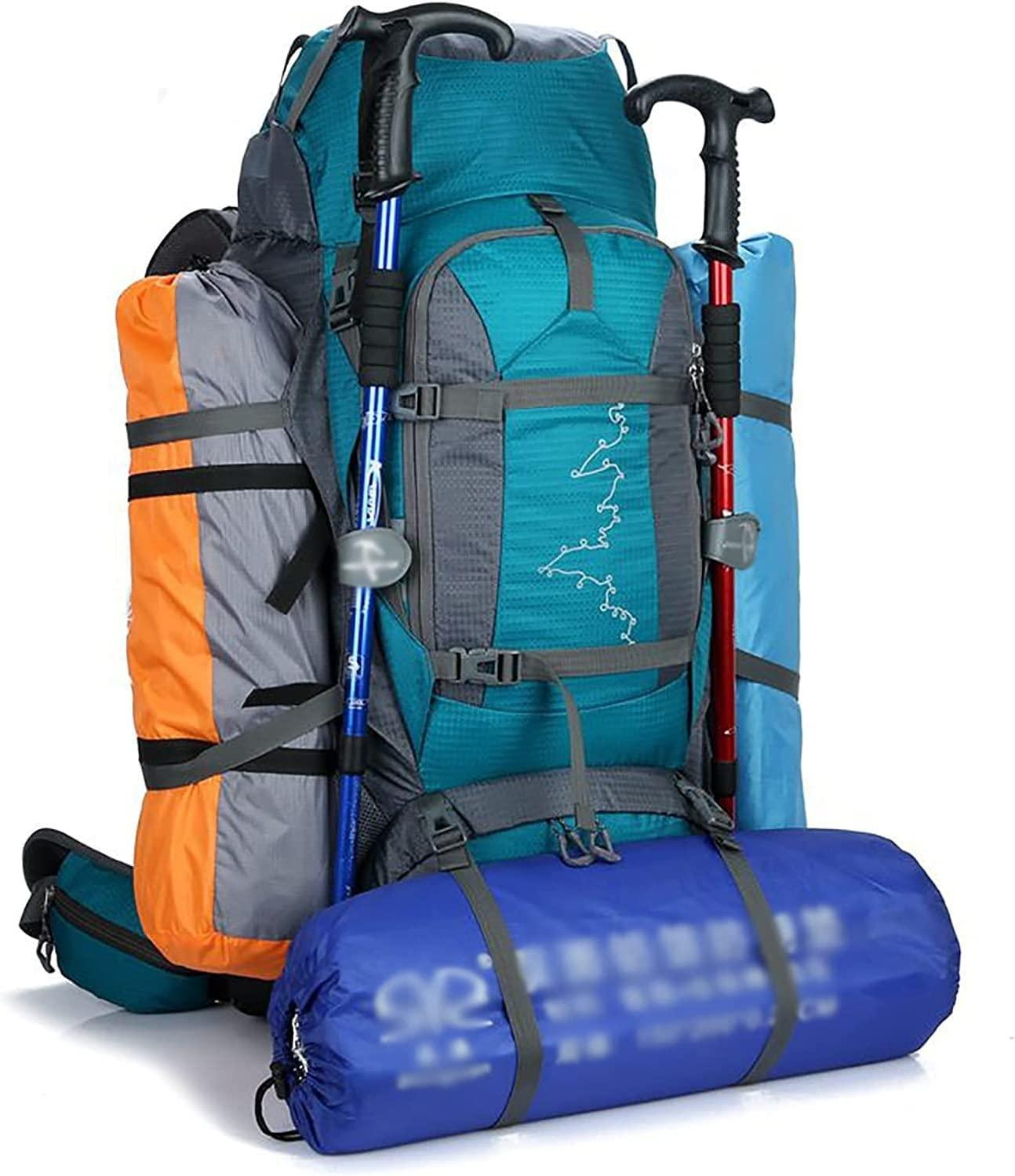 Mochila de camping impermeable de 80 litros M82