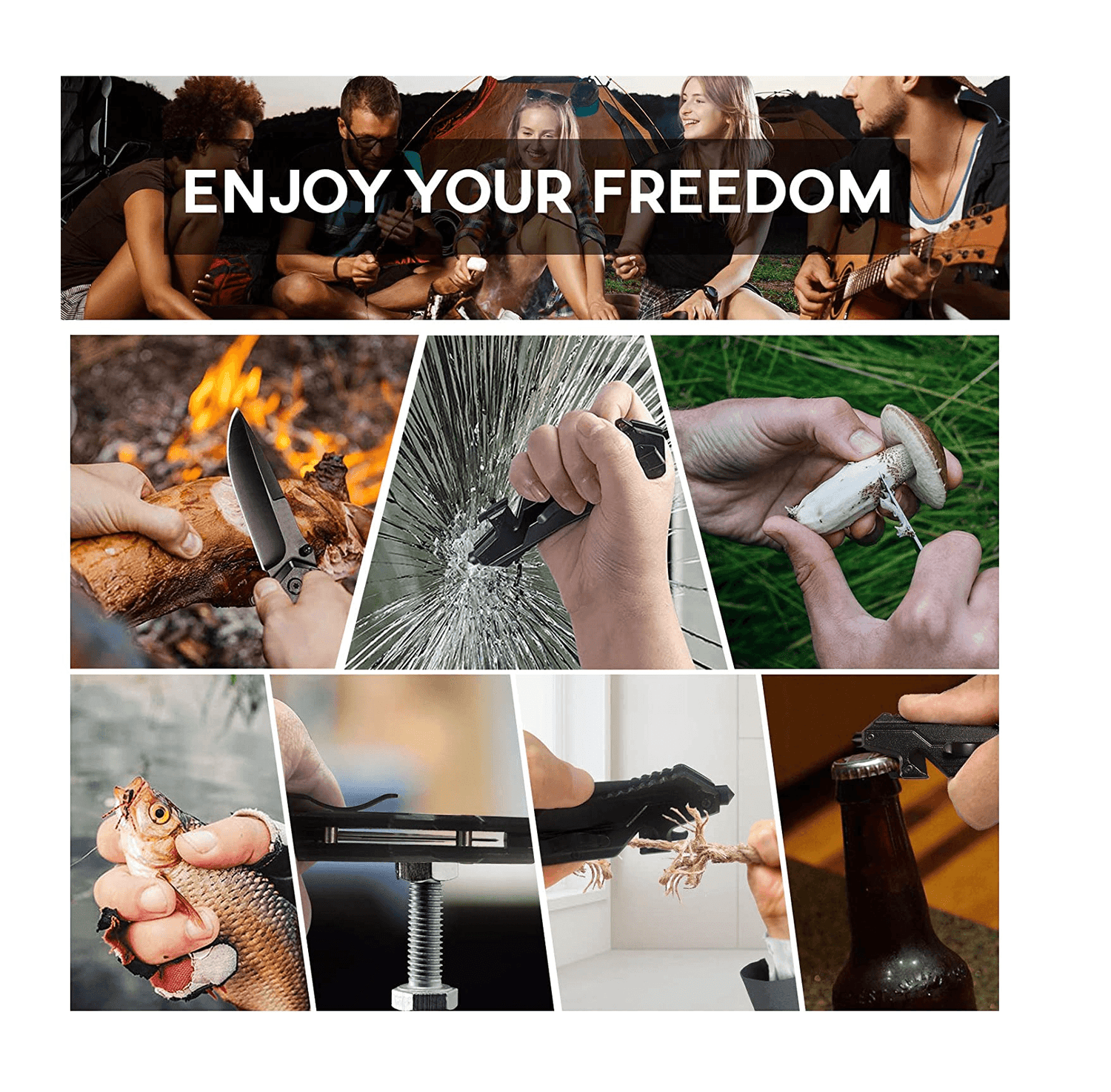 Cuchillo Plegable 7en1 Multiusos CHMP22