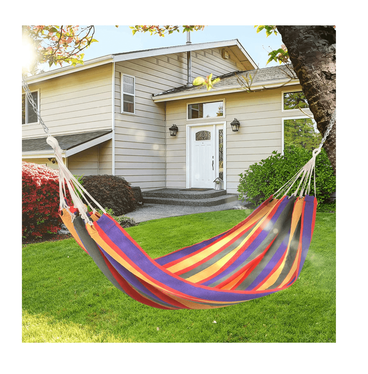 Hamaca Algodon colgante 190x90 180kg HC1