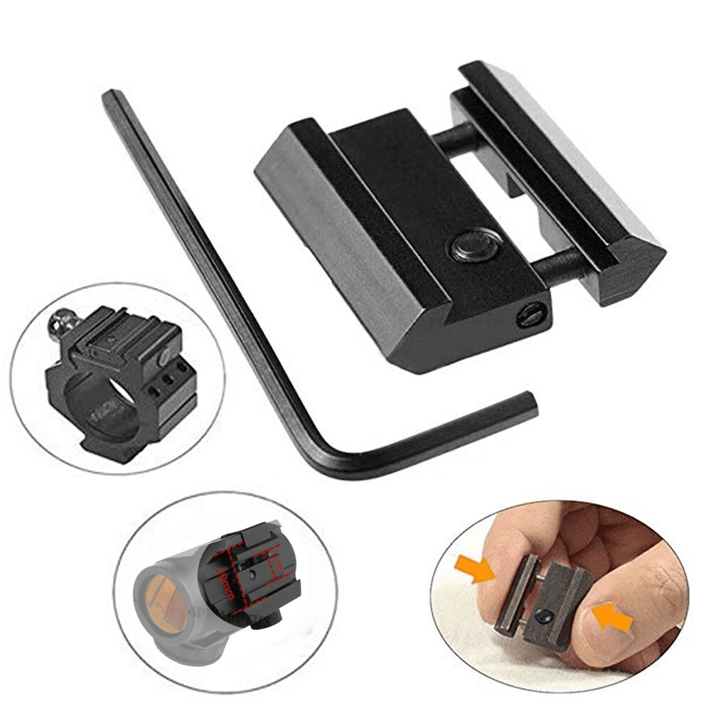 Adaptador riel 11mm a 21mm Picatinny montura mira MTR3