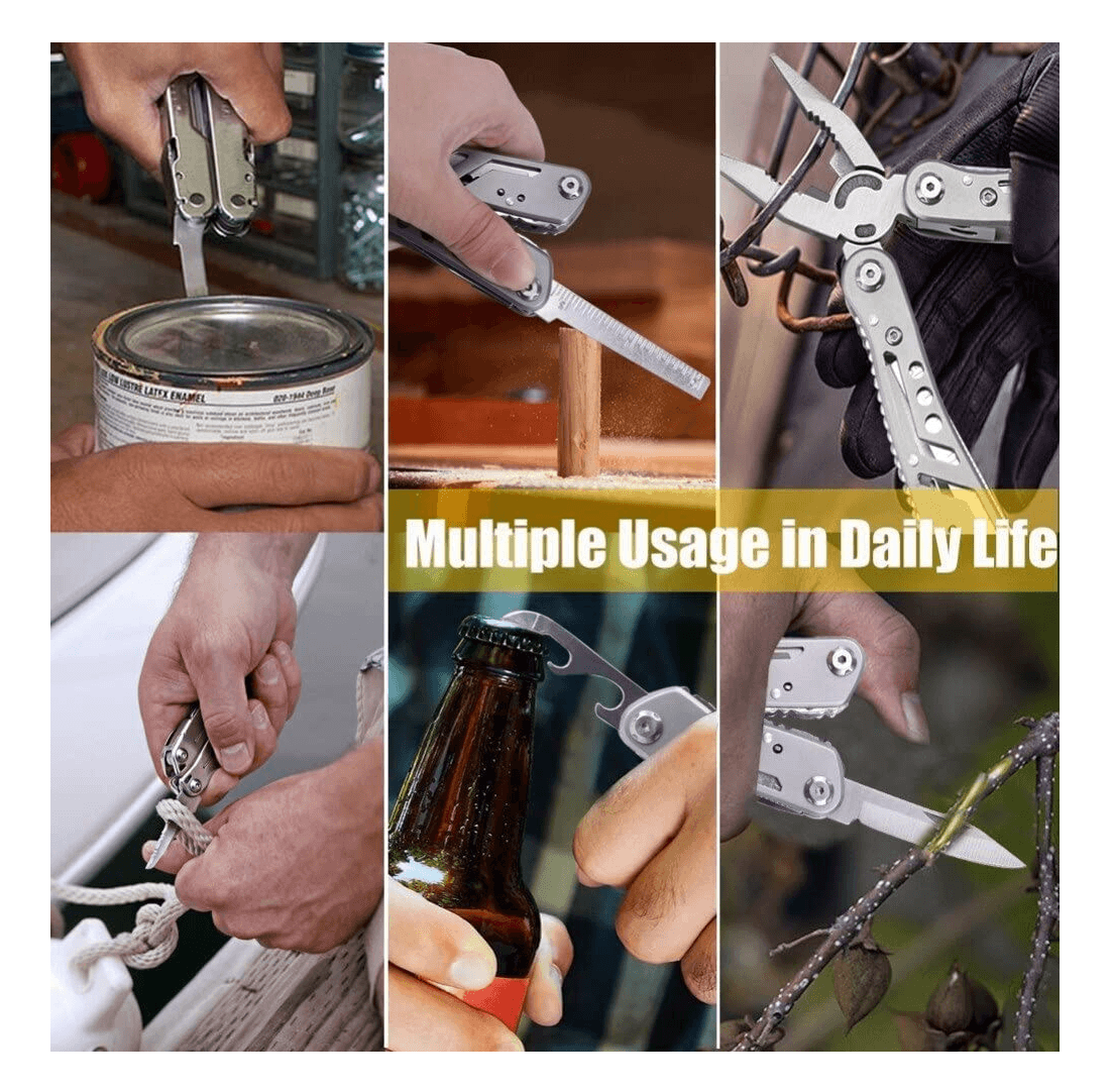 Alicate Multiherramientas Plegable Acero Inoxidable HTO2