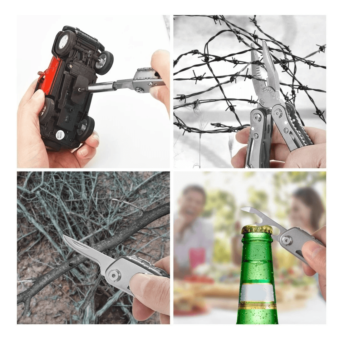 Alicate Multiherramientas Plegable Acero Inoxidable HTO2