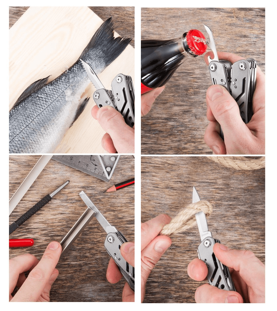 Alicate Multiherramientas Plegable Acero Inoxidable HTO2