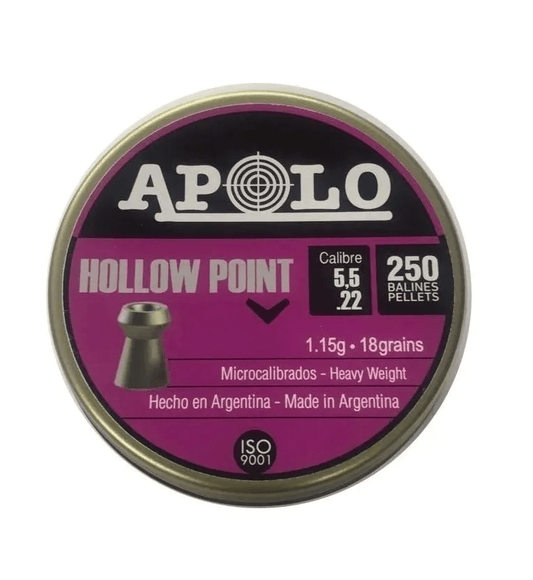 Balines Caza 5.5mm 250und Aire Comprimido 18g PTN3