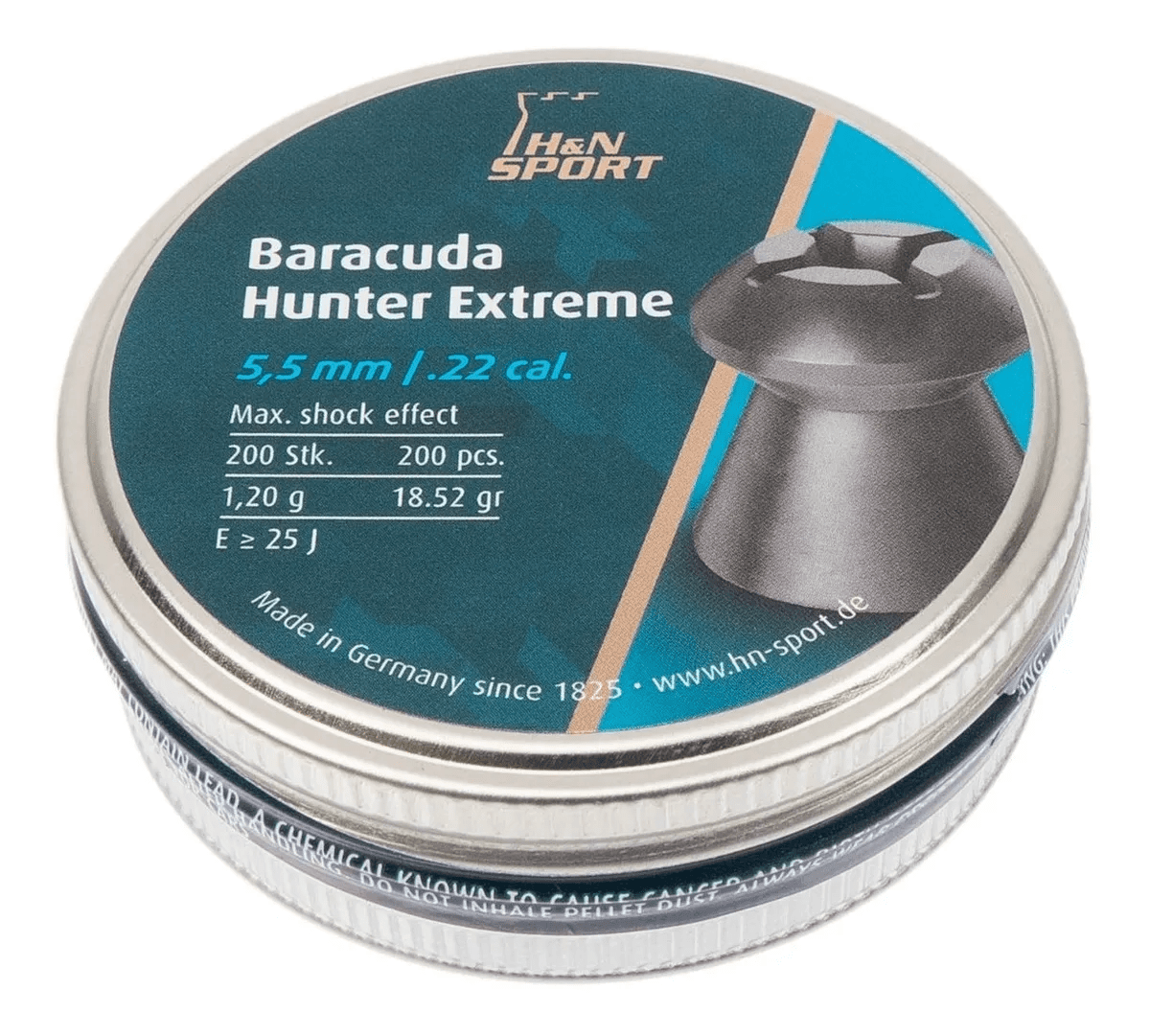 Balines Caza 5.5mm Diabolo x200 Plomo 1.20g PTN13