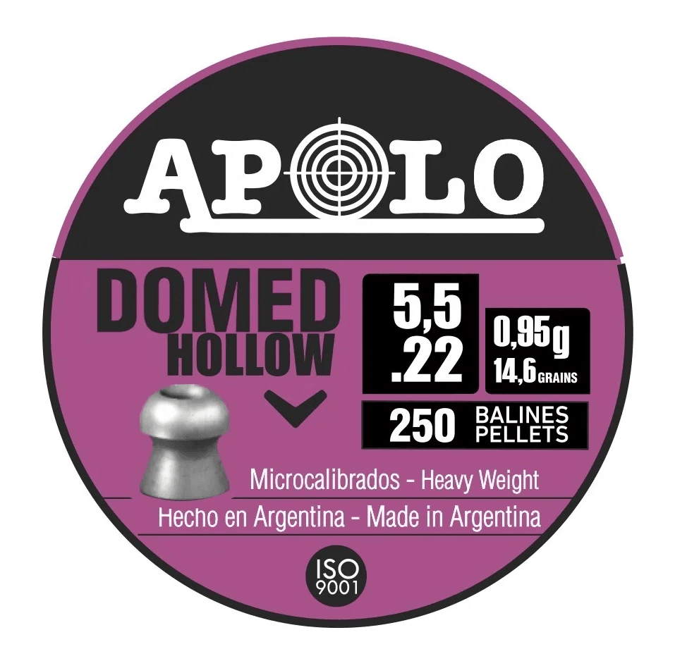 Balines Caza 5.50mm Diabolo x250 Plomo PTN8