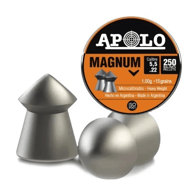 Balines Caza 5.50mm Diabolo x250 Plomo 1g PTN10