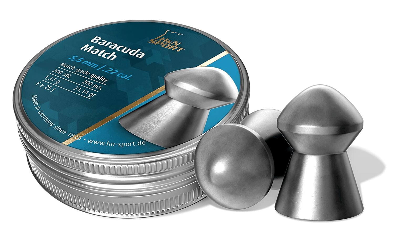 Balines Caza 5.50mm x200 Plomo 1.37g PTN12