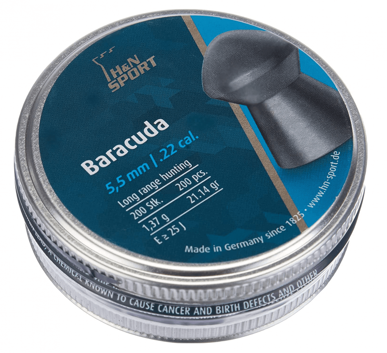 Balines Caza 5.50mm x200 Plomo 1.37g PTN12