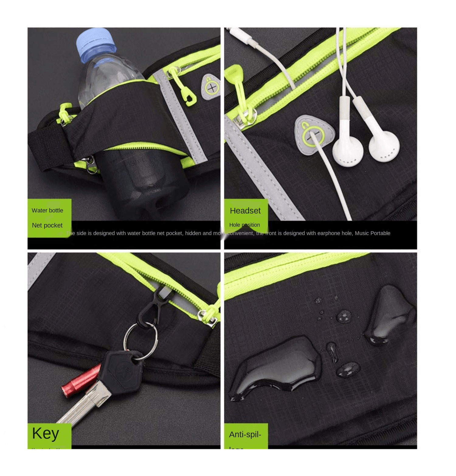 Banano Deportivo Running Porta Botella Ciclismo Outdoor BT12