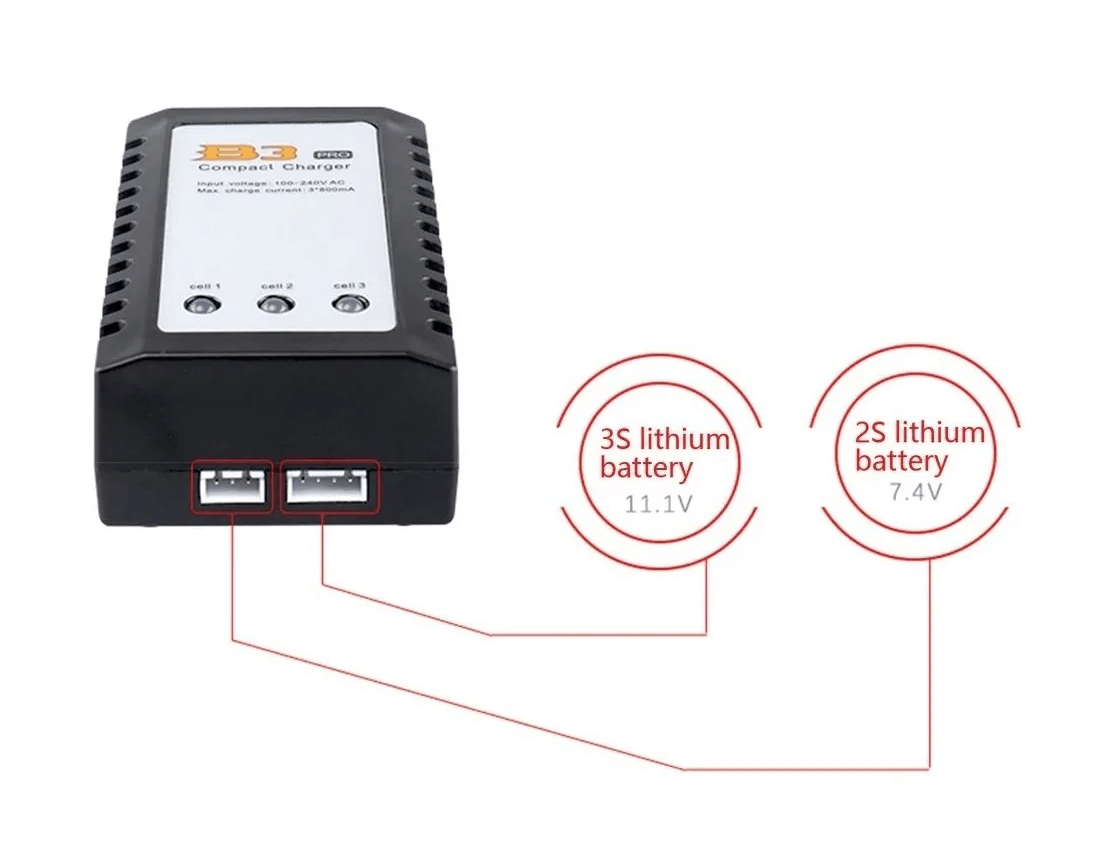 Cargador 7.4v + Batería Lipo11.1v Airsoft Paintball BAT5