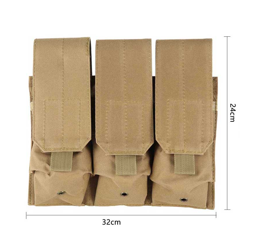 Bolsa Tactica Militar Molle Triple Airsoft Rifle PBM21