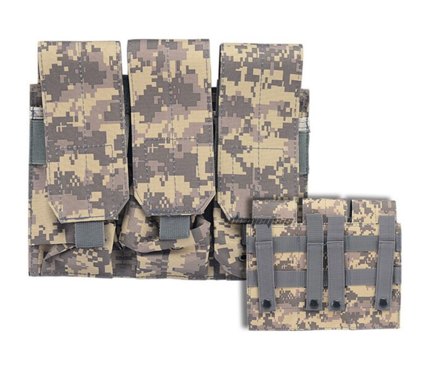 Bolsa Tactica Militar Molle Triple Airsoft Rifle PBM21