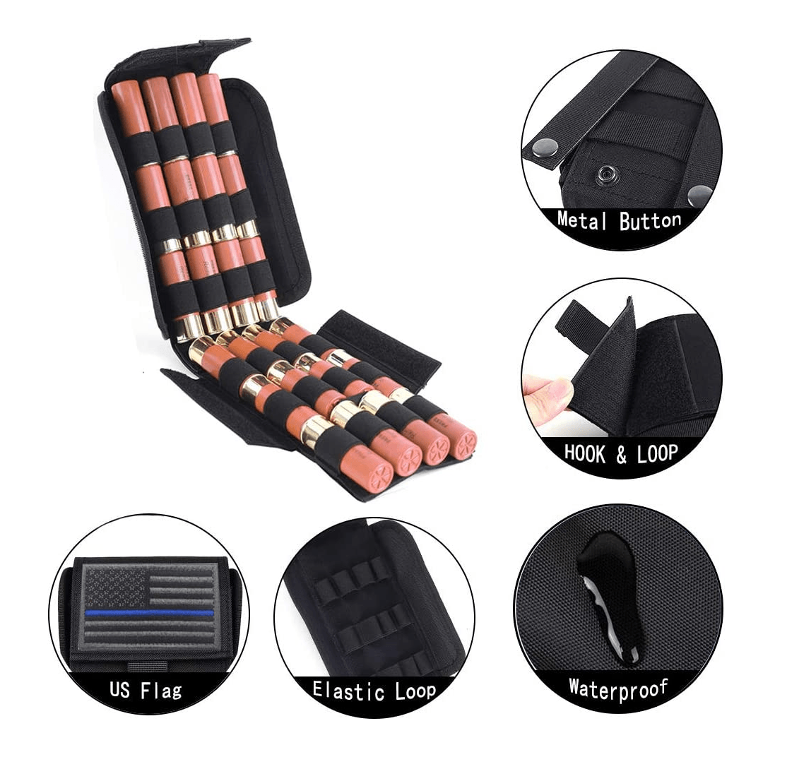 Bolsillo Tactico Molle Municiones Caza 24 Cartuchos PBM18