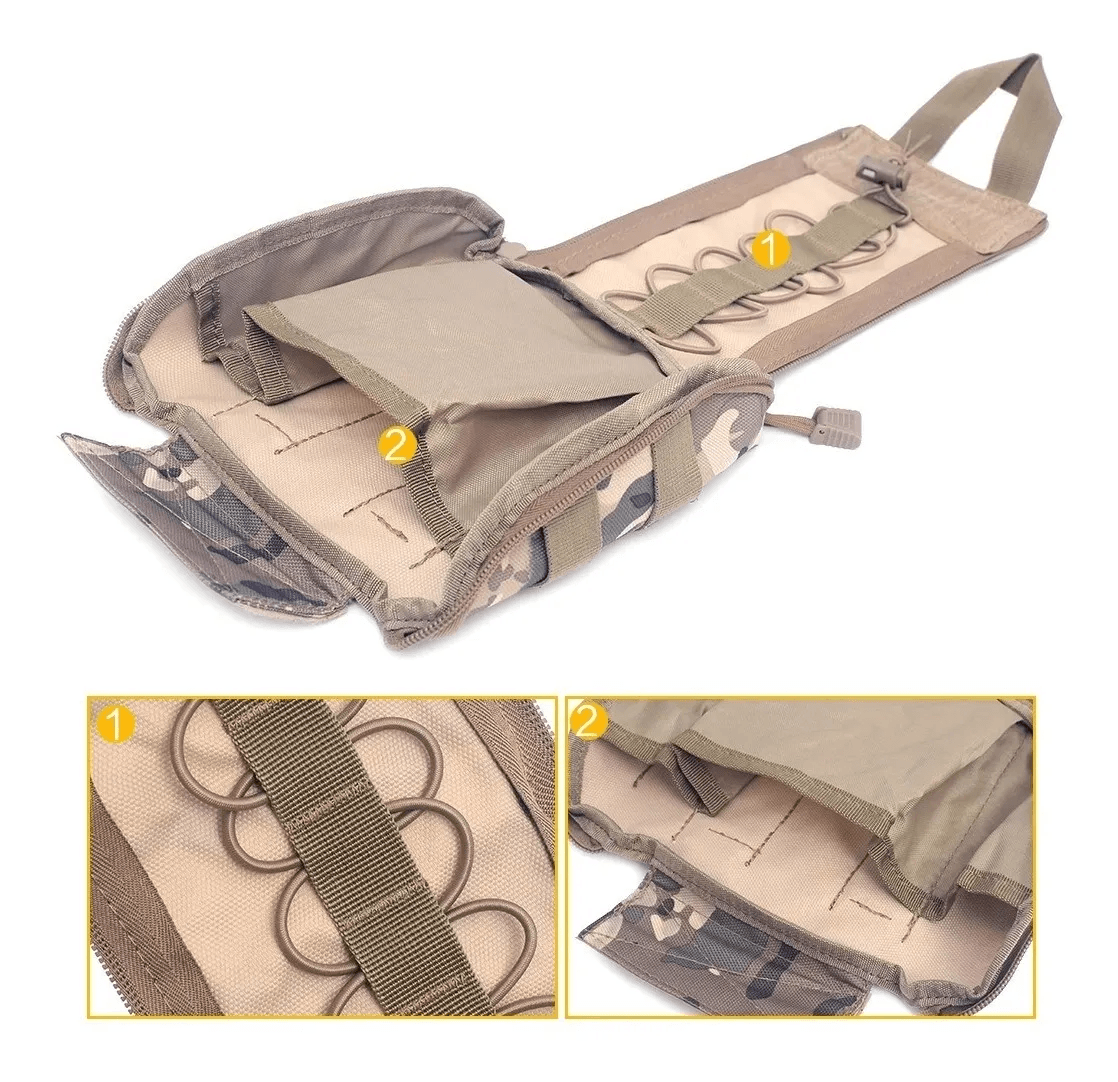 Bolso Pouch Primeros Auxilios Apertura Rapida Molle PBM5