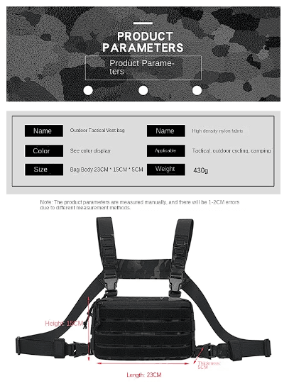 Bolsa de pecho tactica M16