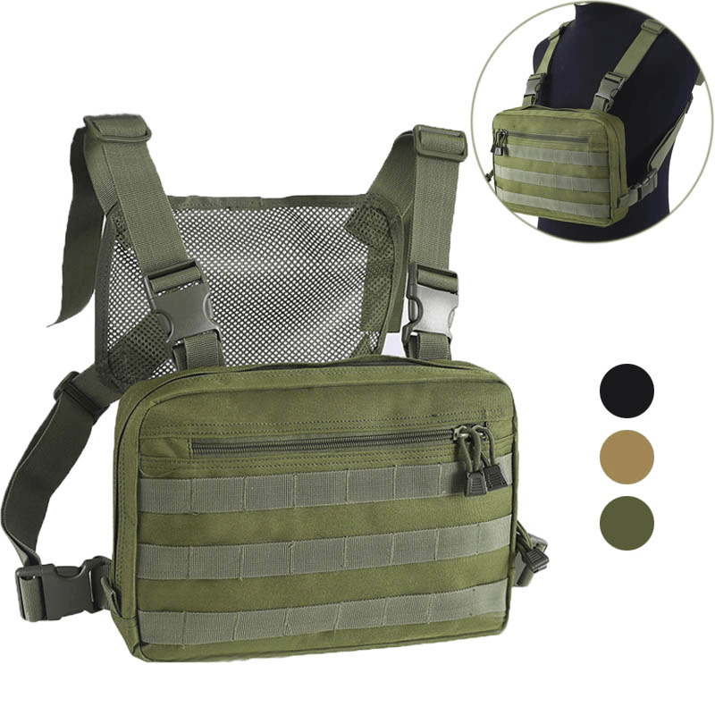 Bolso Táctico Molle Pecho Chaleco Combate Militar CL8