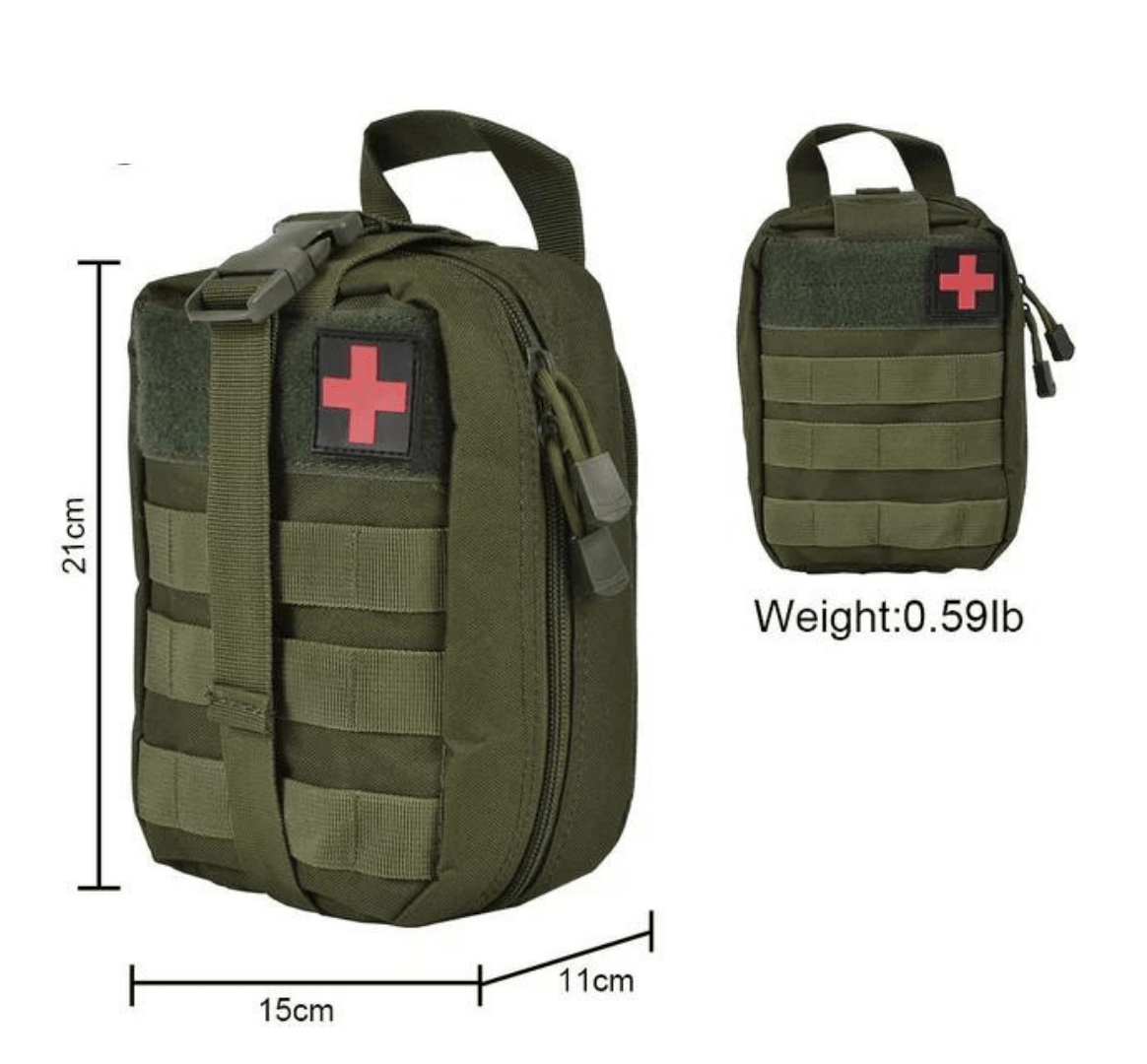 Bolso Pouch Tactico Molle Kit Primeros Auxilios PBM12