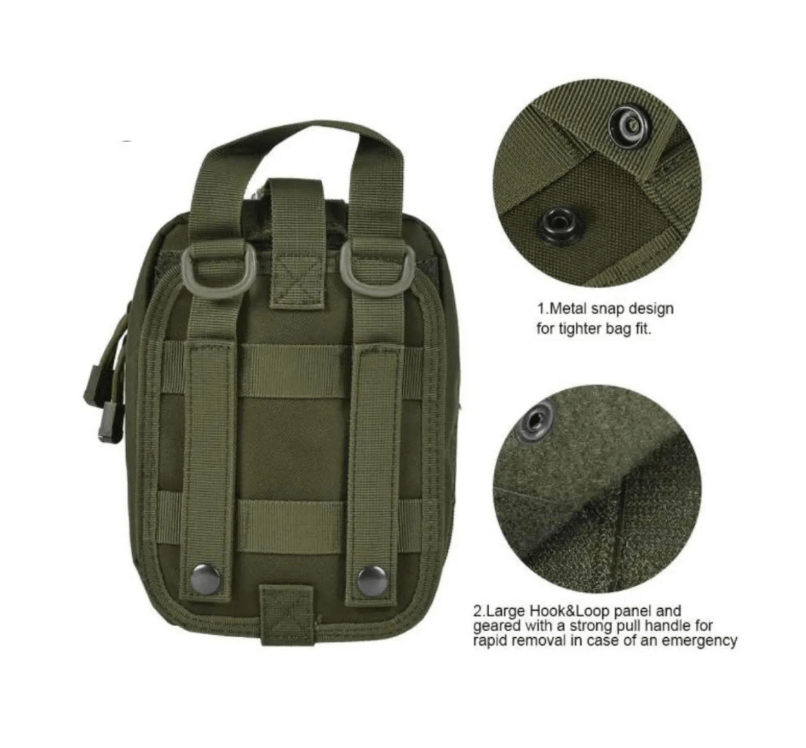 Bolso Pouch Tactico Molle Kit Primeros Auxilios PBM12