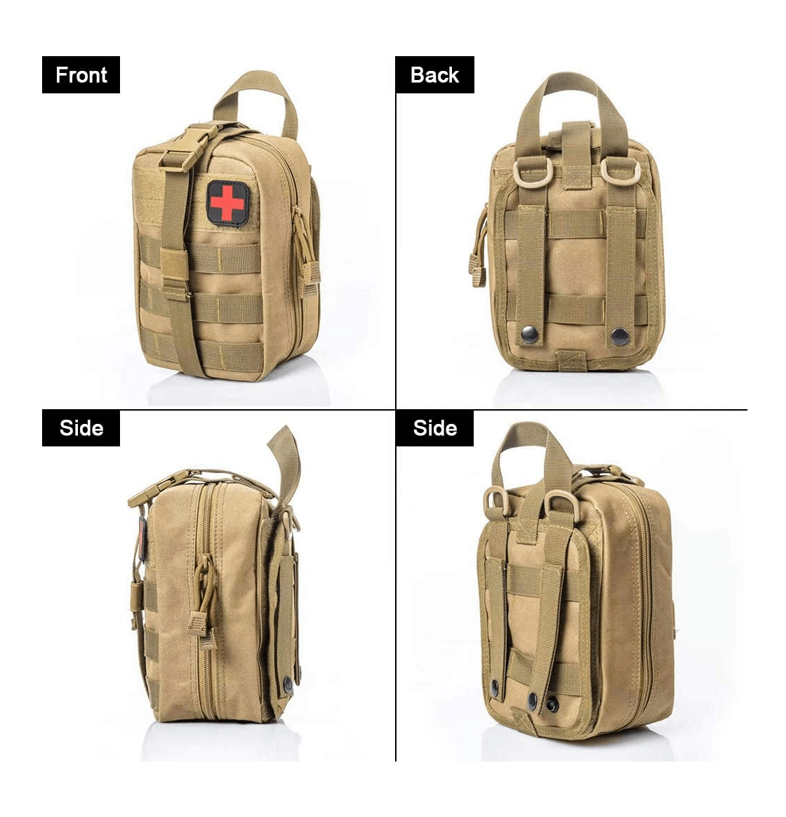 Bolso Pouch Tactico Molle Kit Primeros Auxilios PBM12