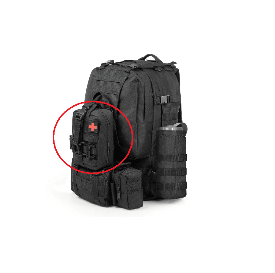 Bolso Pouch Tactico Molle Kit Primeros Auxilios PBM12