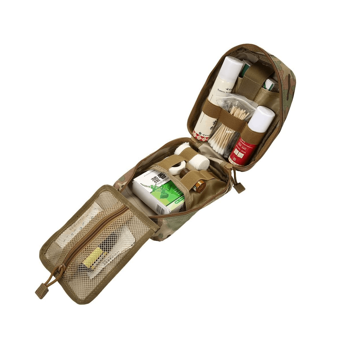 Bolso Pouch Tactico Molle Kit Primeros Auxilios PBM12