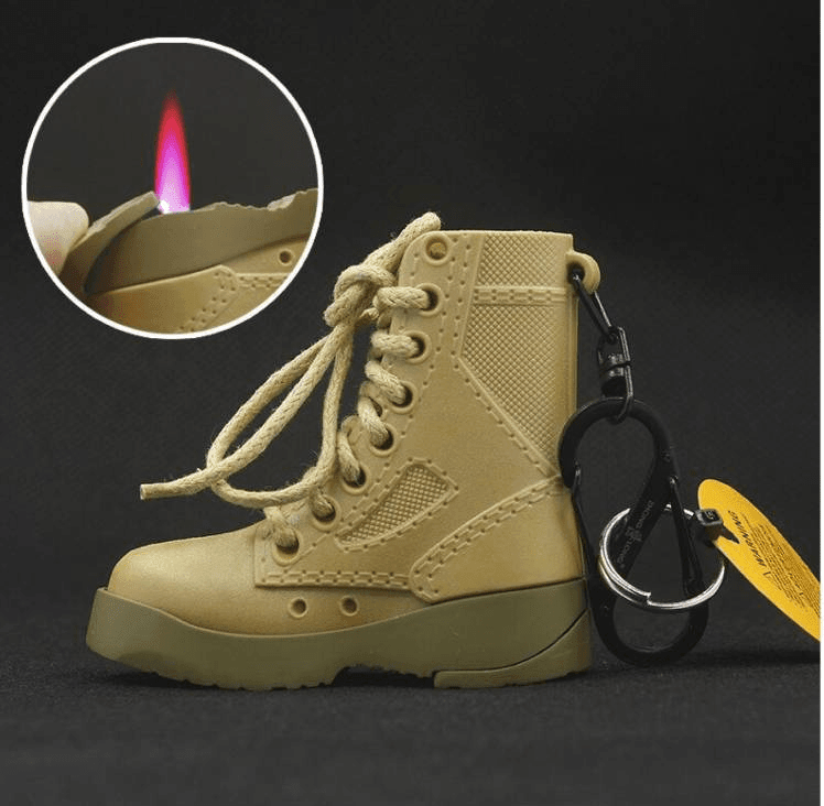 Encendedor Recargable Modelo Bota Militar ECD4
