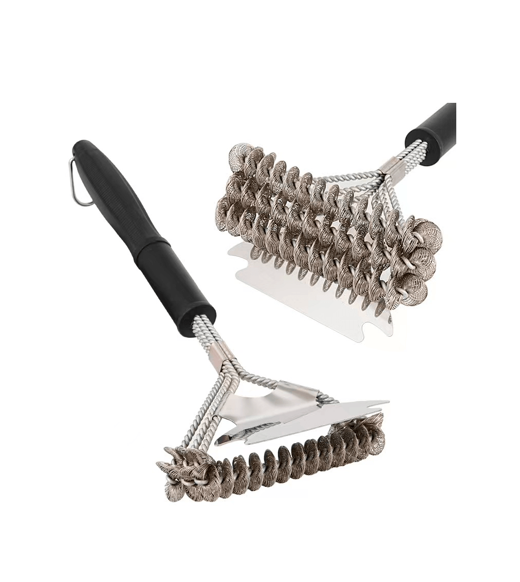 Cepillo Limpiar Parrilla Acero Trenzado CDL2