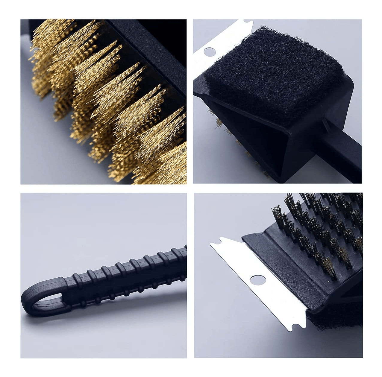 Cepillo 3en1 Limpiar Parrillas Cerdas Cobre CDL1