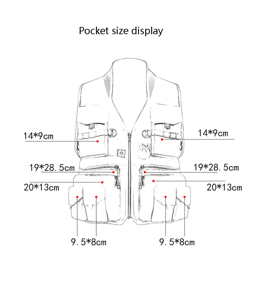 Chaleco Pesca Fotografico Casual CHP10