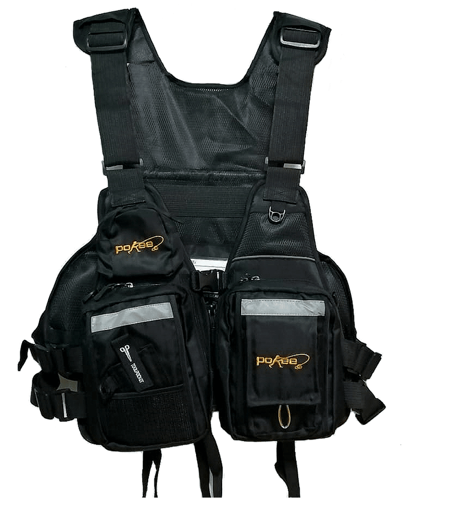 Chaleco Pesca Ajustable Con Salvavidas Pokee2 CHP7