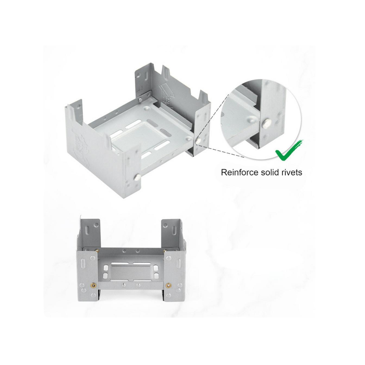 Quemador Estufa Plegable Portatil NO INCLUYE ALCOHOL SOLIDO CN15