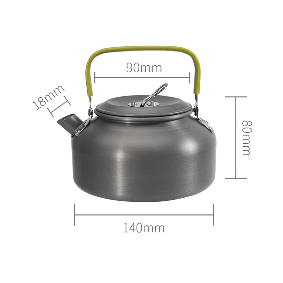 Tetera portatil aluminio ligero 800ml CT25