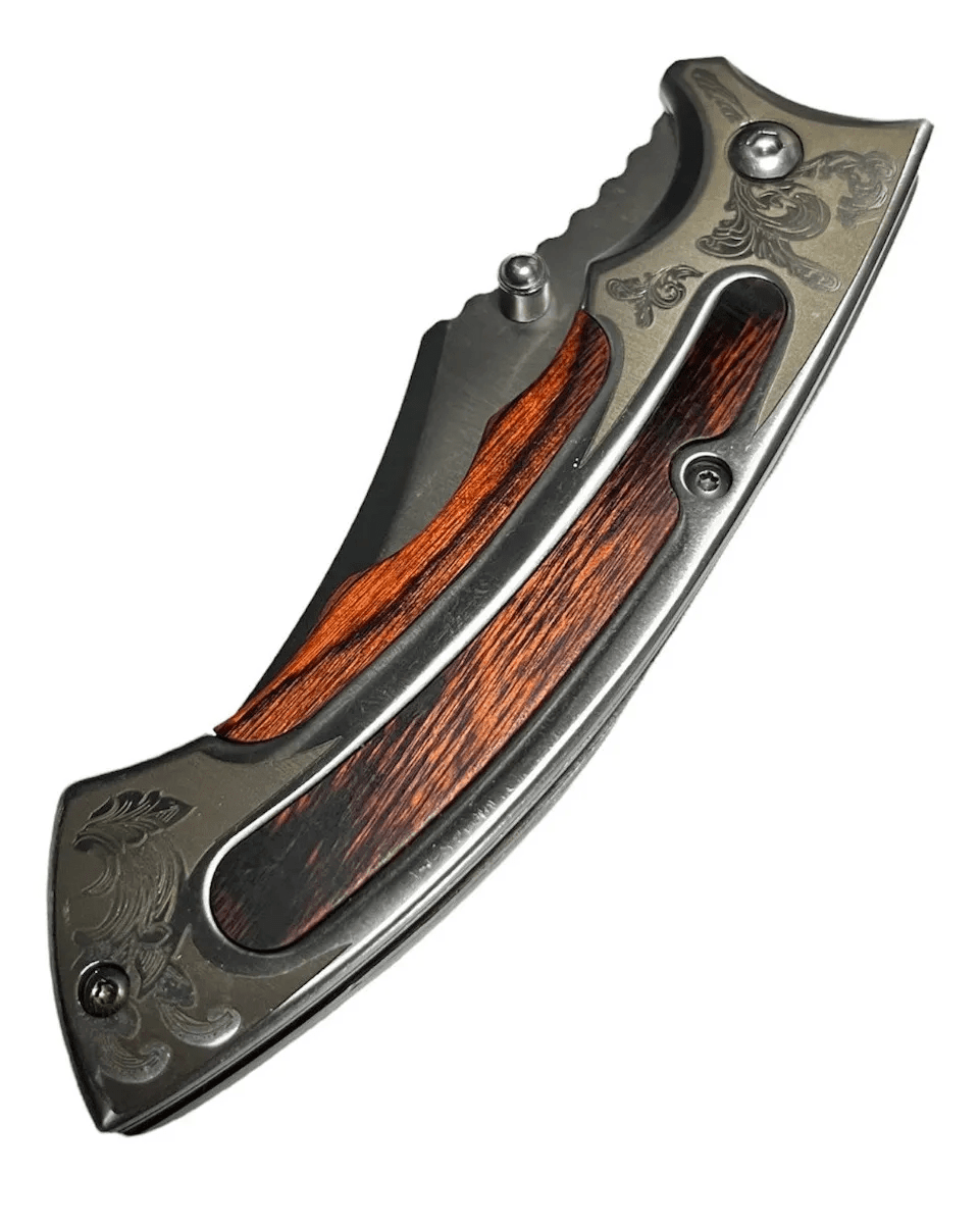 Cuchillo tactico plateado CHMP5